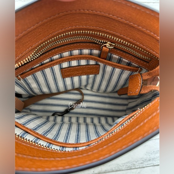 Saffiano Zip Crossbody Convertible Handbag - Picture 13 of 15